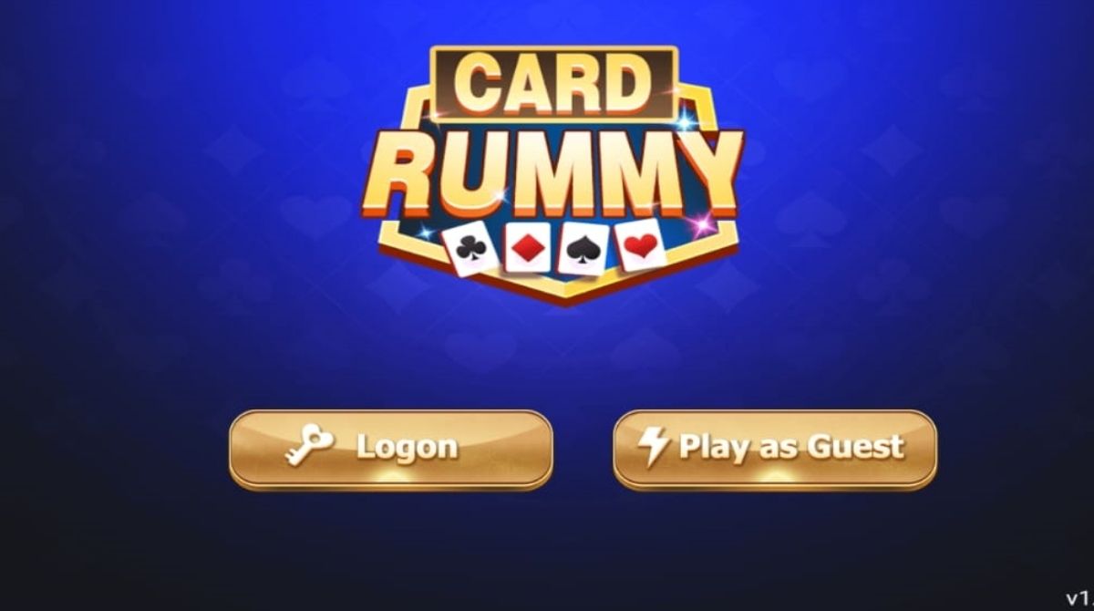 Card Rummy Create account or play as a guest Screen